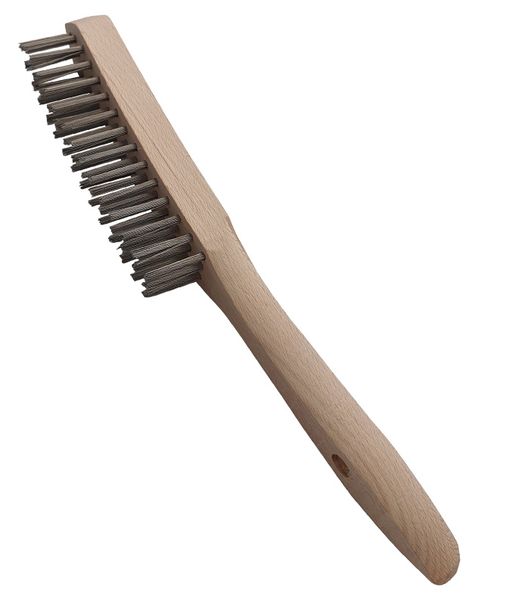 Hand brush 3-row MAMUT (ABWHB3) steel, wood