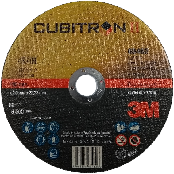 Cutting disc 180x2.0mm 3M CUBITRON II (XA009101776) 65456 steel/stainless steel