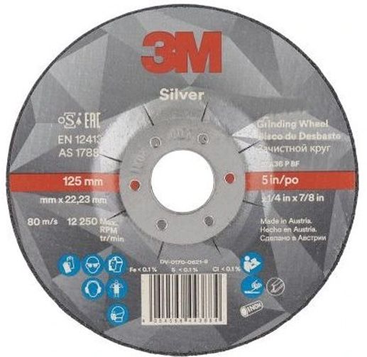 Cutting disc 3M Silver 125x1.6mm (7100139234) 51792