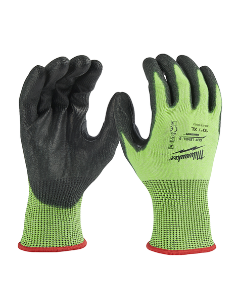 Cut-resistant gloves Hi-VISIBLE Level 5 XL/10 Milwaukee /4932479934/