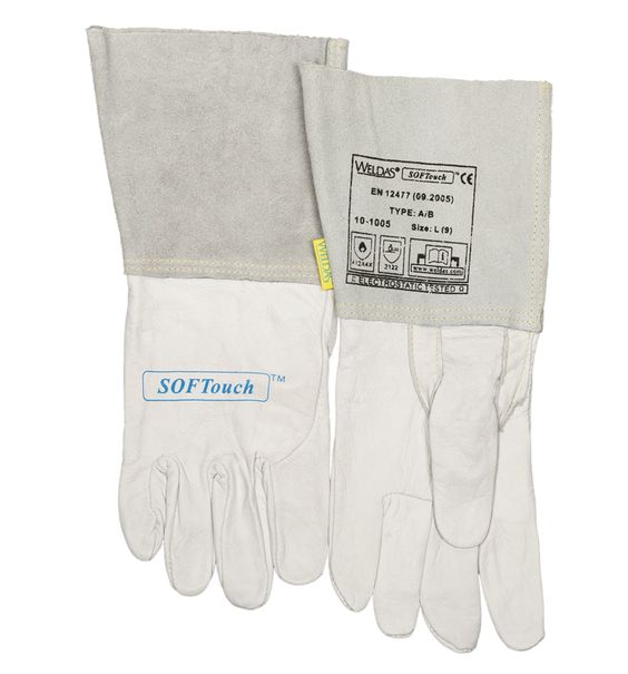 Welding gloves TIG Weldas /10-1005L/ Softouch gray