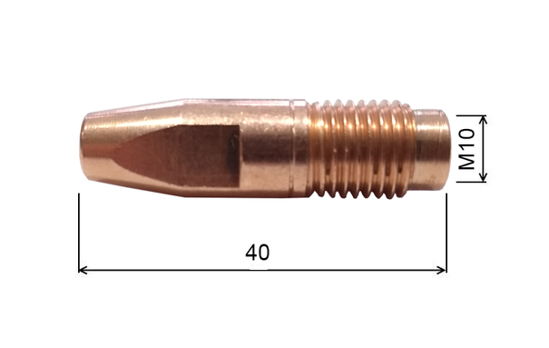 Tip 1.0 M10x40mm CuCrZr Fronius /42.0001.1577-ZVAR/