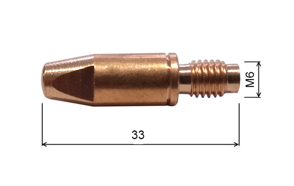 Tip 1.0 M6x33mm CrNi /42.0001.0054-ZVAR/ FRONIUS