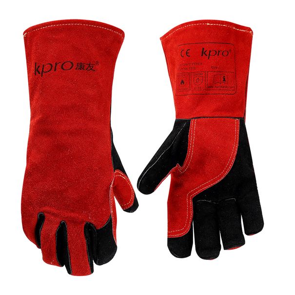 Welding gloves KPRO STRONGER with reinforced saddle 7378, size XL 33cm/13"